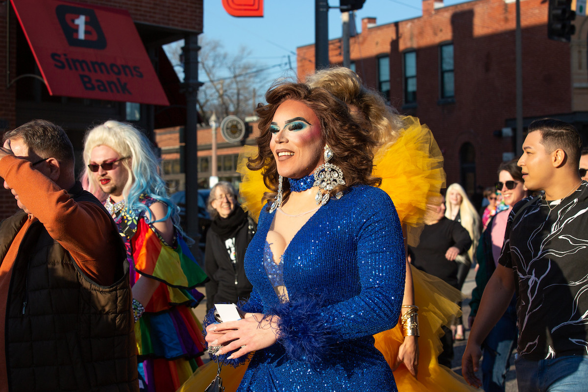 At the It's All Drag solidarity march, protesters took to the streets to protest anti-LGBTQ legislation like drag bans. | Braden McMakin