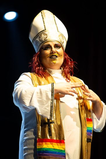 Gabe Montesanti competing in the Pride St. Louis pageant. | Shelby Baseler Photography